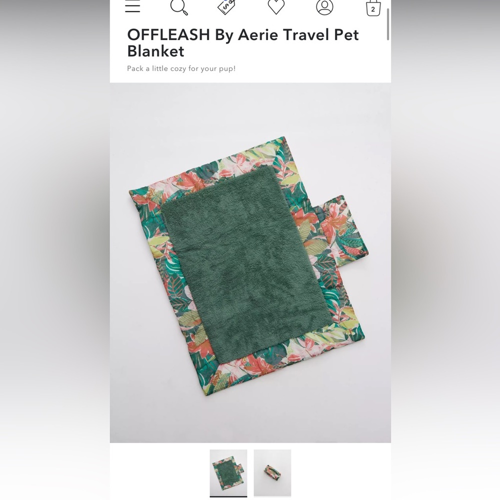 American Eagle Offline OFFLEASH By Aerie Travel Pet Blanket